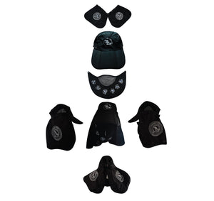 Aphex Twin Logo Nuclear Split Convertible Balaklava Outdoor Hat Grey/3M Reflective