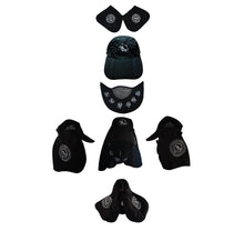 Load image into Gallery viewer, Aphex Twin Logo Nuclear Split Convertible Balaklava Outdoor Hat Black/3M Reflective