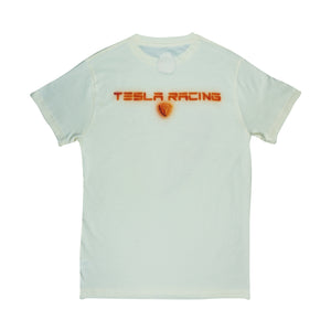 Tesla Bean Racing Tee Shirt Bone