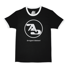 Load image into Gallery viewer, Aphex Twin Circled Logo Ringer Tee Black
