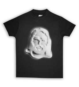 Jesus Xhrist Greyscale Print Tee Shirt Black