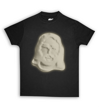 Load image into Gallery viewer, Jesus Xhrist Greyscale Print Tee Shirt Black