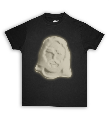 Jesus Xhrist Tan Print Tee Shirt Black