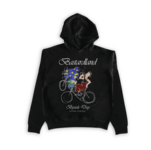 Load image into Gallery viewer, Bicycle Day Seamless Hoodie Black