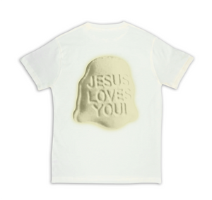 Jesus Xhrist Tan Print Tee Shirt Black