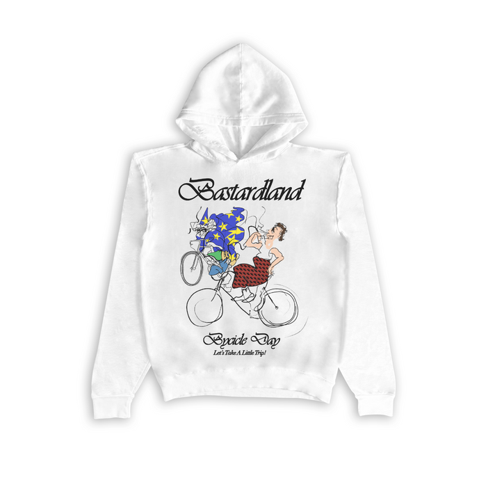 Bicycle Day Seamless Hoodie White