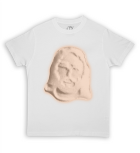 Jesus Xhrist Peach Print Tee Shirt White