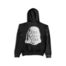 Load image into Gallery viewer, Jesus Xhrist Peach Print Seamless Hoodie White