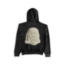 Load image into Gallery viewer, Jesus Xhrist Peach Print Seamless Hoodie White