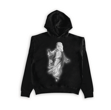 Load image into Gallery viewer, Jesus Xhrist Full Body Tan Print Seamless Hoodie Black