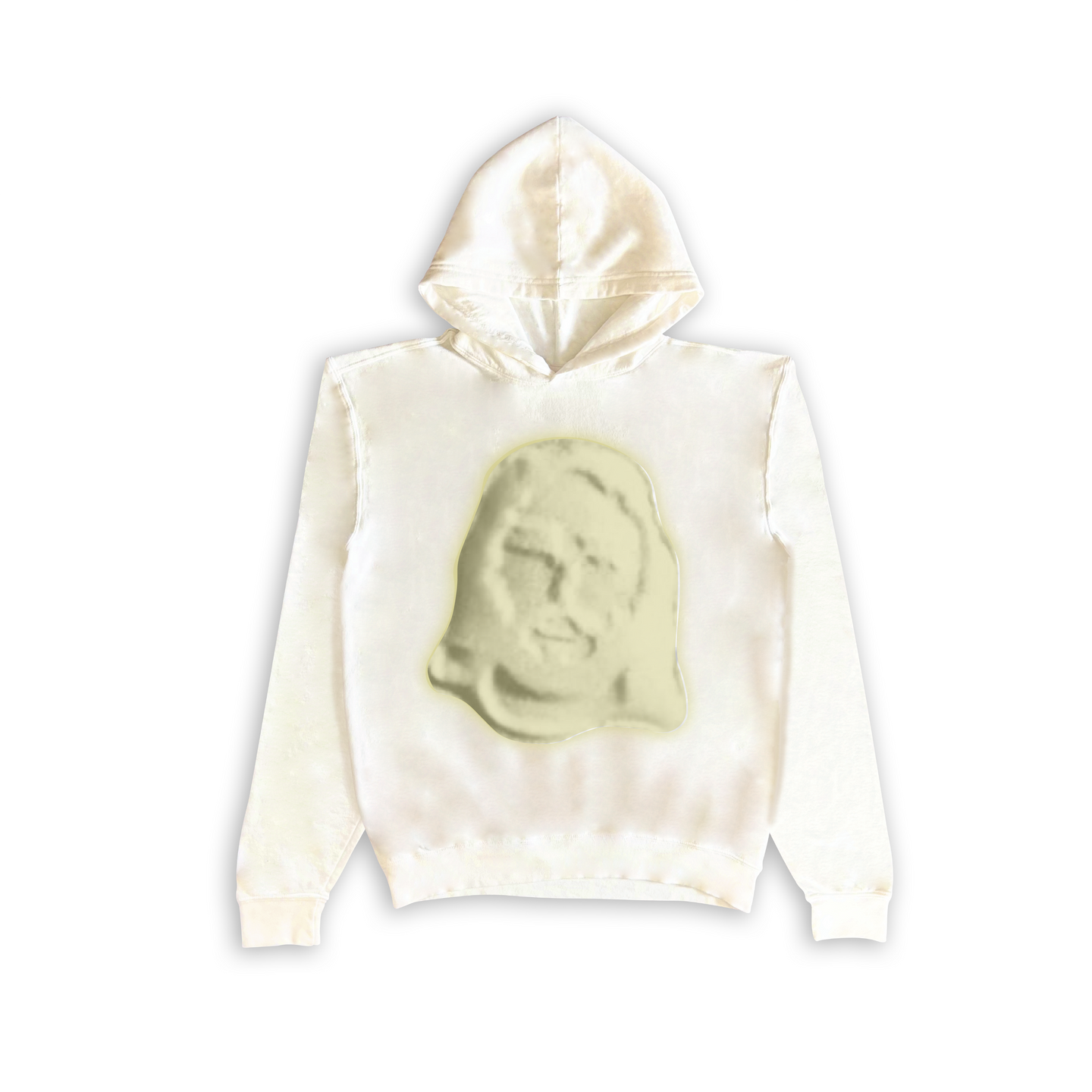 Jesus Xhrist Yellow Print Seamless Hoodie Bone