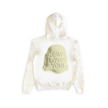 Load image into Gallery viewer, Jesus Xhrist Peach Print Seamless Hoodie White
