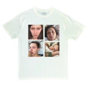 Bella Hadid Crying Sad Girl Summer Tee Shirt Bone