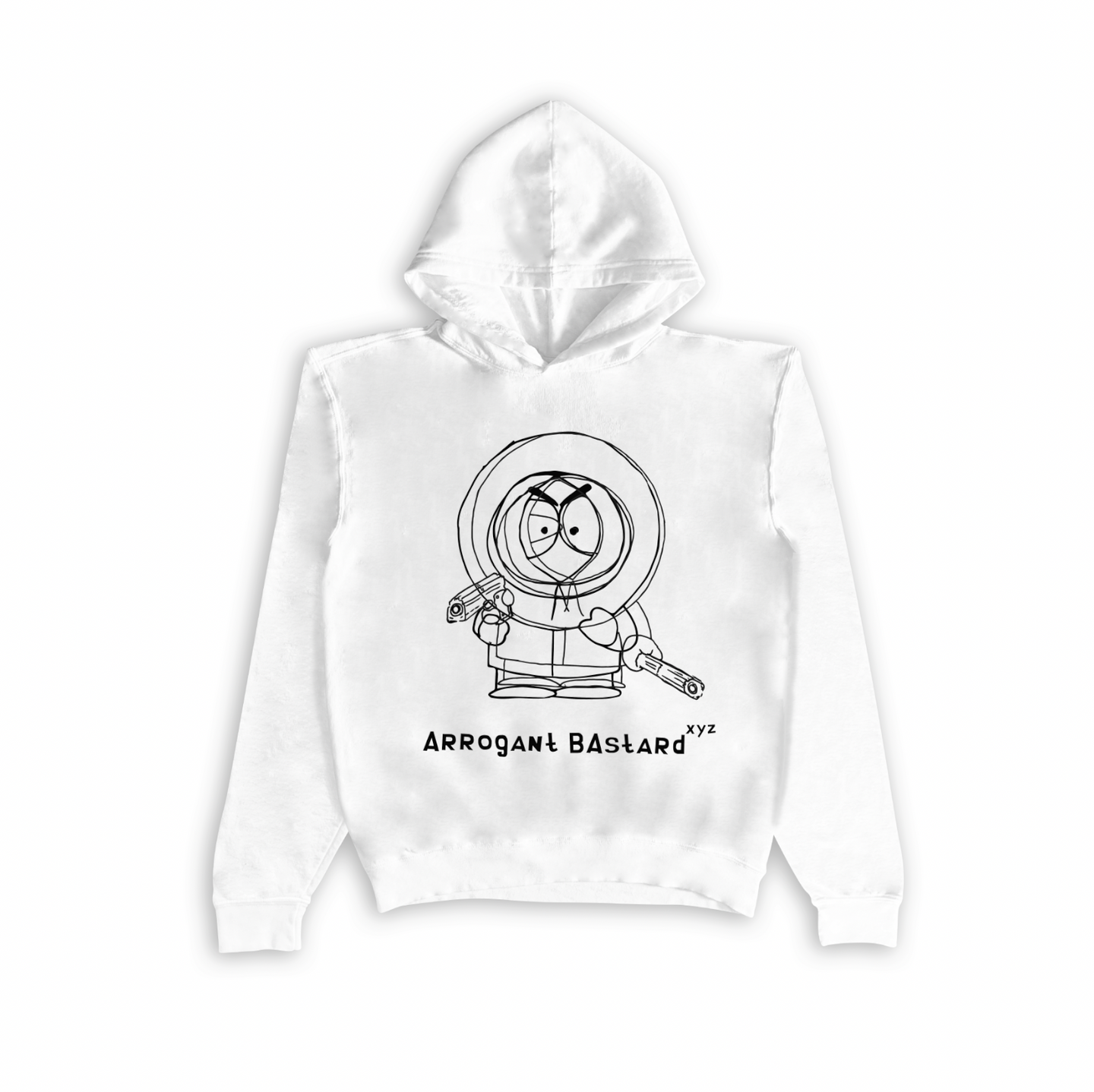 South Park Two Glock Kenny Seamless Hoodie White