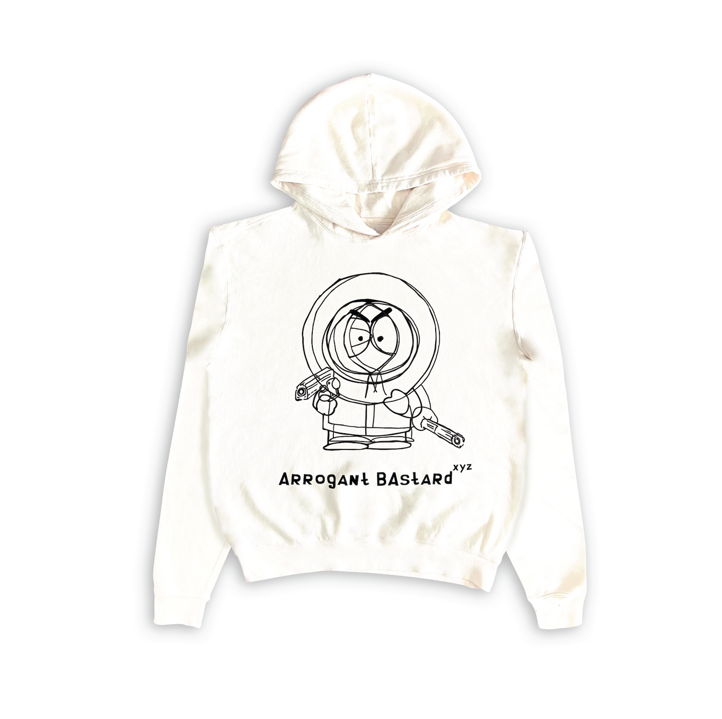 South Park Two Glock Kenny Seamless Hoodie Bone