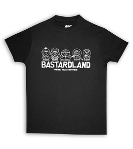 South Park BASTARDLAND "Friendly Faces Everywhere" Tee Shirt Black