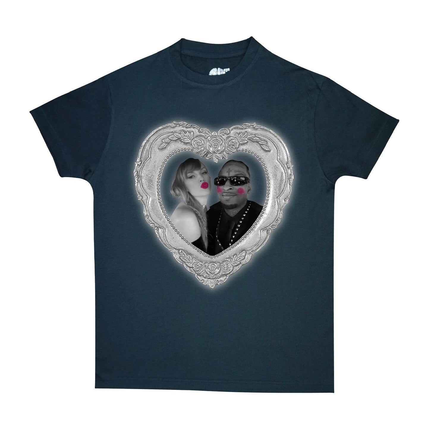 Taylor Swift & 21 Savage Kisses Tee Shirt Black