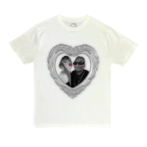 Taylor Swift & 21 Savage Kisses Tee Shirt Bone