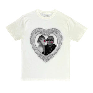 Taylor Swift & 21 Savage Kisses Tee Shirt Bone