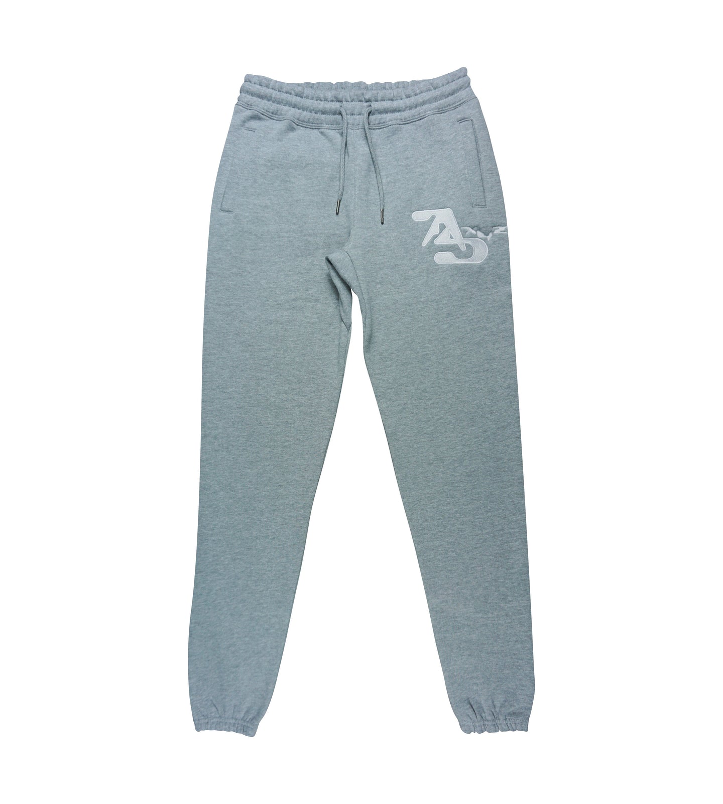 Aphex Twin Logo Embroidered Heather Grey Sweatpants