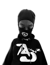 Load image into Gallery viewer, Aphex Twin Logo Nuclear Split Balaclava in Black