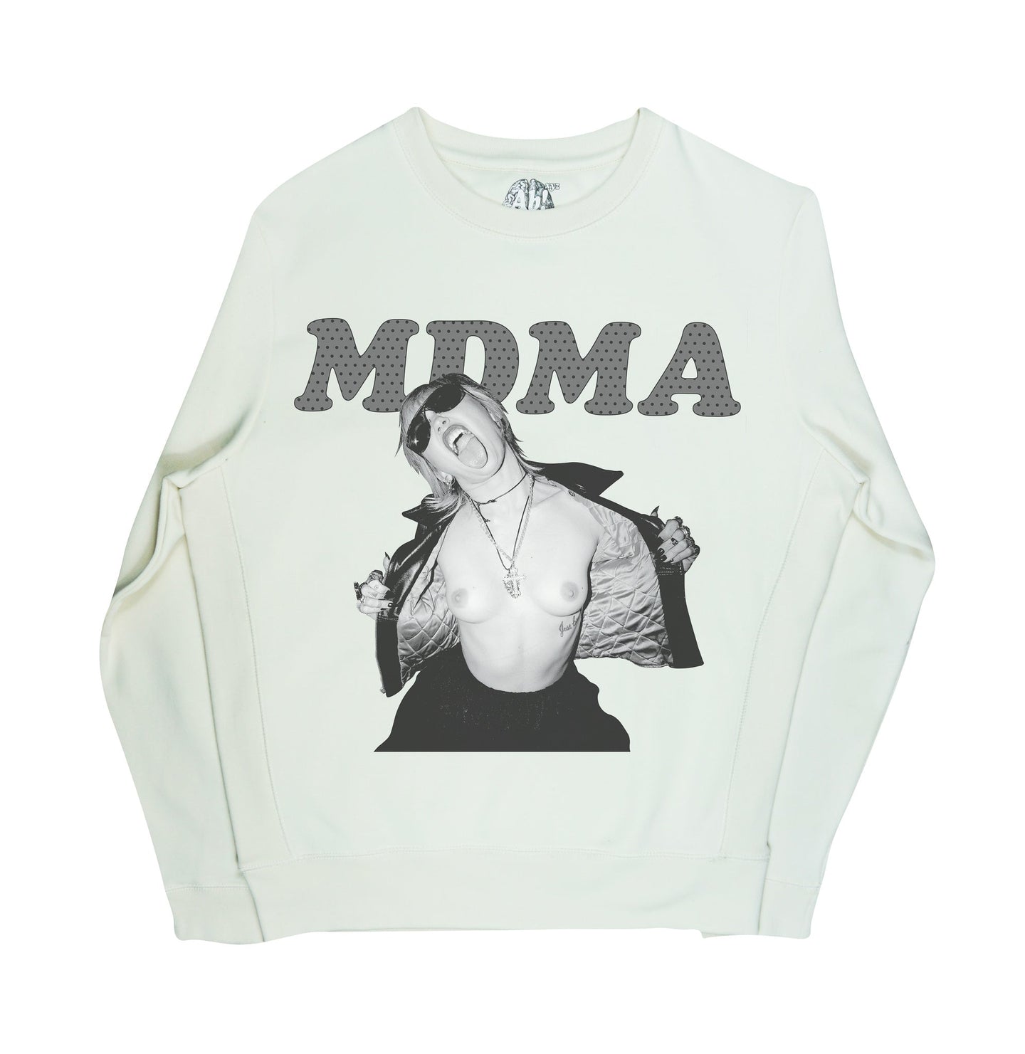 MDMA Flashing Miley Cyrus Crewneck Bone