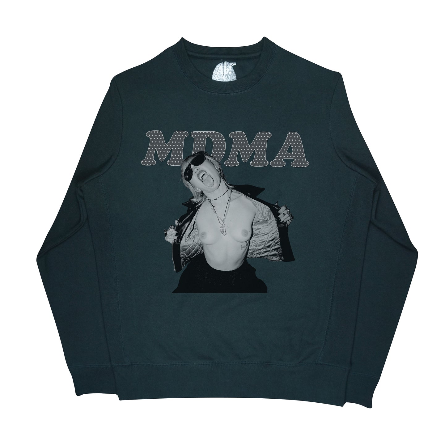 MDMA Flashing Miley Cyrus Crewneck Black