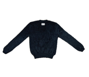 Heartagram Razor Synthetic Mink Sweater Black