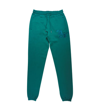 Aphex Twin Logo Embroidered Forest Green Sweatpants