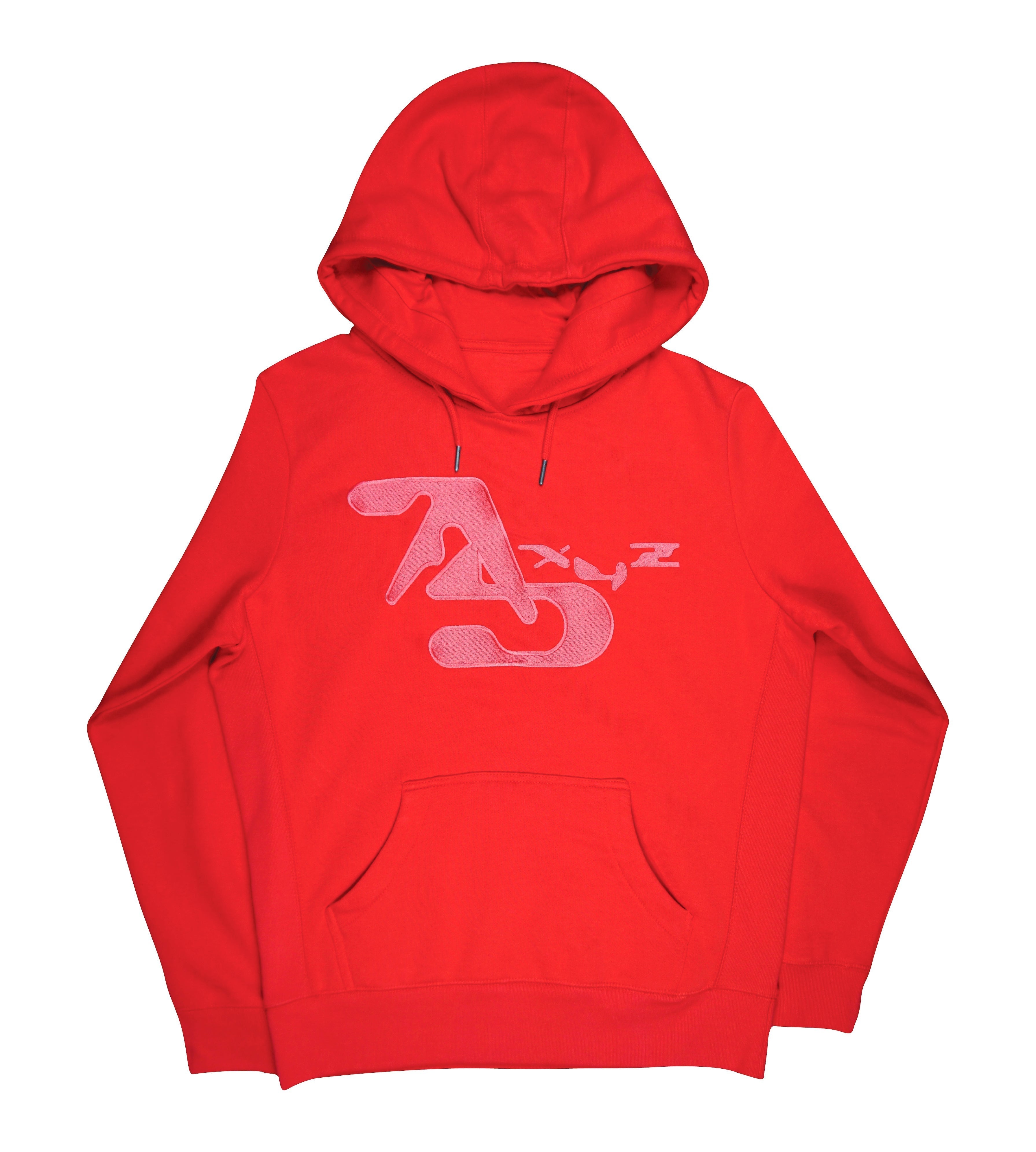 トップス ADAMASTE pigmet logo hoodie red Aphex Twin Logo Embroidered Red Hoodie – Arrogant Bastard
