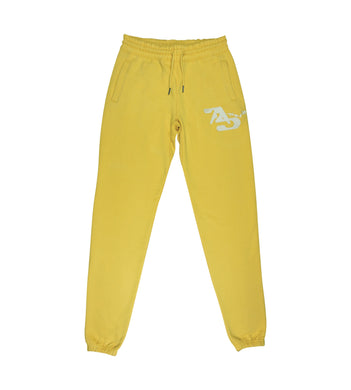 Aphex Twin Logo Embroidered Yellow Sweatpants
