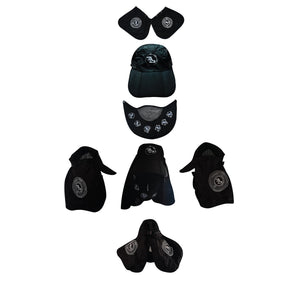 Aphex Twin Logo Nuclear Split Convertible Balaklava Outdoor Hat Sand/3M Reflective