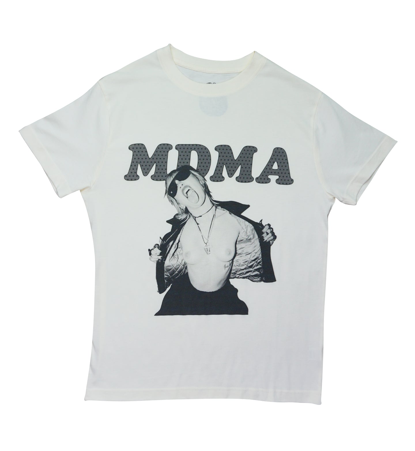 MDMA Flashing Miley Cyrus Tee Shirt Bone