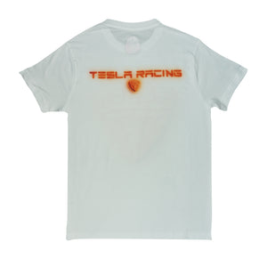 Tesla Bean Racing Tee Shirt White